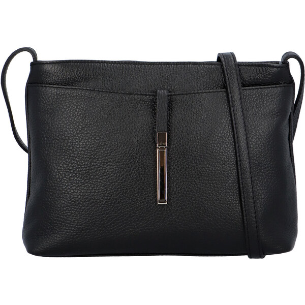 Dámska kožená crossbody kabelka čierna - ItalY Eneta čierna 25217166