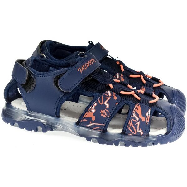 Detské blikajúce modré sandále CSCK.S JONES 25278152