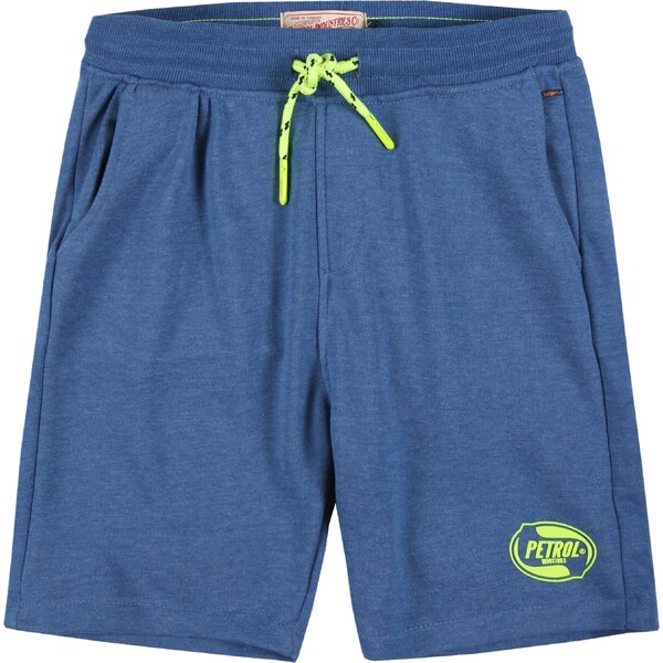 Petrol Industries Nohavice námornícka modrá / neónovo žltá / čierna 63140893