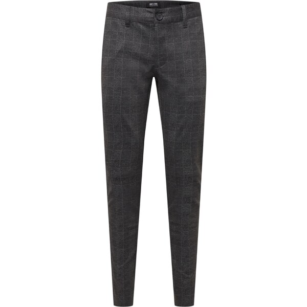 Only & Sons Chino nohavice Mark sivá / čierna melírovaná 25360781