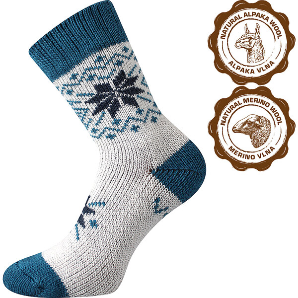 ALTA vlnené extra hrejivé ponožky so striebrom VoXX Petrolejová 39-42 26459220