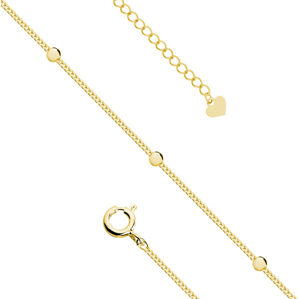 Olivie Strieborná retiazka na nohu MARRY GOLD 5287 25806509