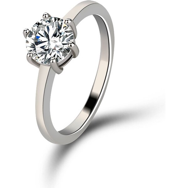 Royal Fashion strieborný rhodiovaný prsteň Elegance 41358706