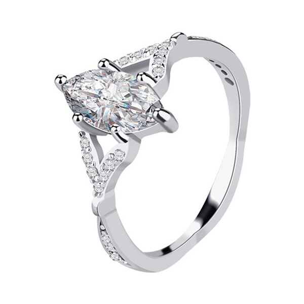 Emporial strieborný rhodiovaný prsteň Pre princeznú 41501739