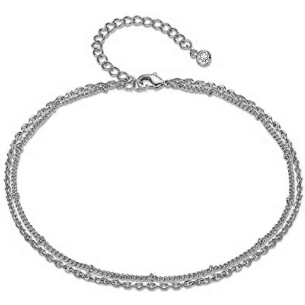 SWAROVSKI Elements Swarovski e. dvojitá retiazka na členok Long Beach 26542035