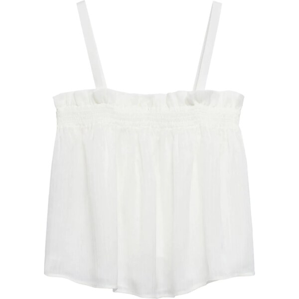 MANGO Top Lecce biela 54226137