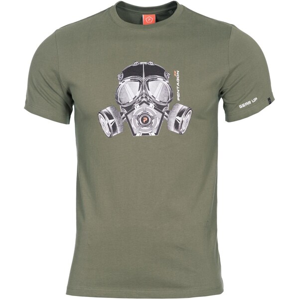 Tričko Pentagon Gas-Mask olive 25479242