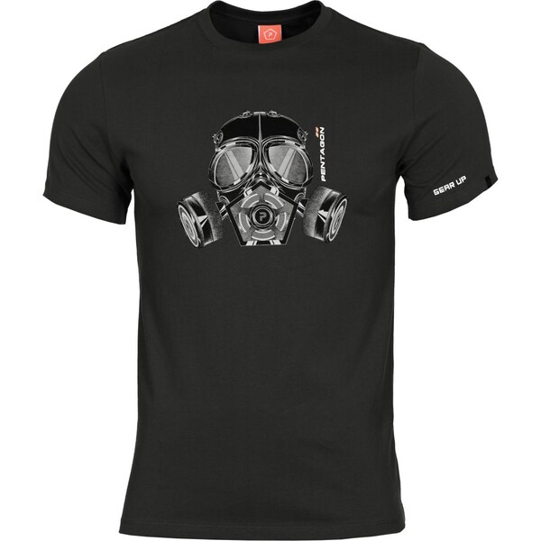 Tričko Pentagon Gas-Mask čierne 25479408