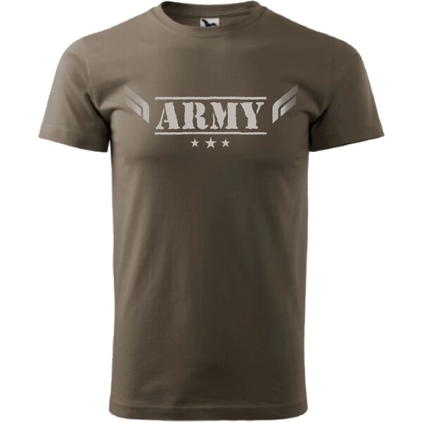 ARMYTEX Tričko ARMY hnedé 25480078