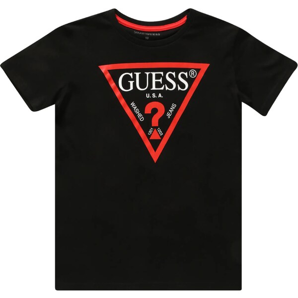 GUESS Tričko svetločervená / čierna / biela 25556519