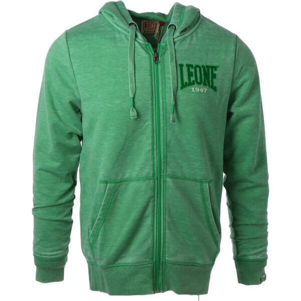 Zelená mikina Leone 1947 s kapucňou 66818325
