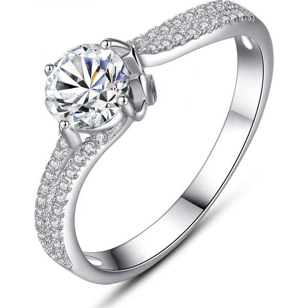 Lindas Jewelry Strieborný prsteň Vlna Elegance Ag 925/1000 IPR093-9 31417277