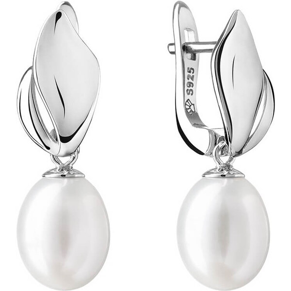 Silvego Strieborné náušnice s pravými bielymi perlami Maeve GRP19481EW 66585574