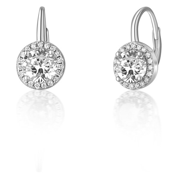 Ligot Strieborné náušnice so zirkónmi 46720296