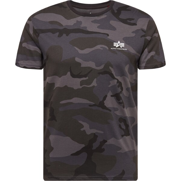 ALPHA INDUSTRIES Tričko antracitová / grafitová / tmavosivá / biela 49811940