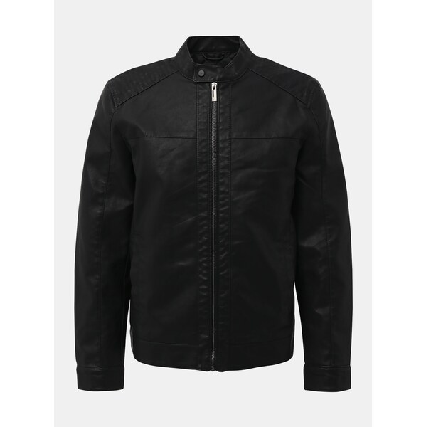 Čierna koženková bunda ONLY & SONS Mike 66794900