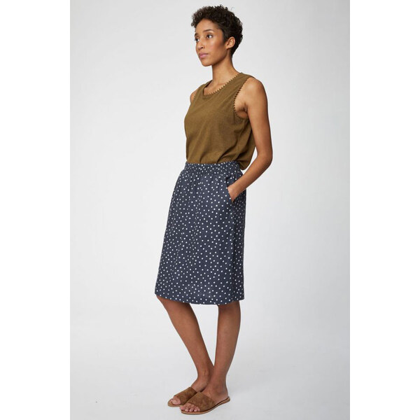 Glara Konopná dámska sukňa s bodkami 25681029