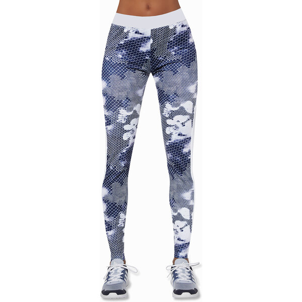 Glara Funkčné športové legíny so sieťovinovými vložkami na nohaviciach 36988770