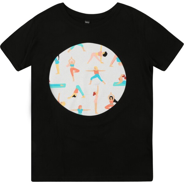 Mister Tee Tričko Yoga telová / azúrová / čierna / prírodná biela 58459019