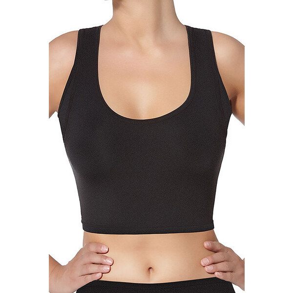 Glara Športový elastický crop top 36988757