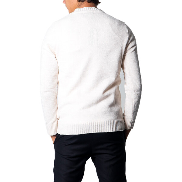 Over-d Pánsky biely sveter 66472255