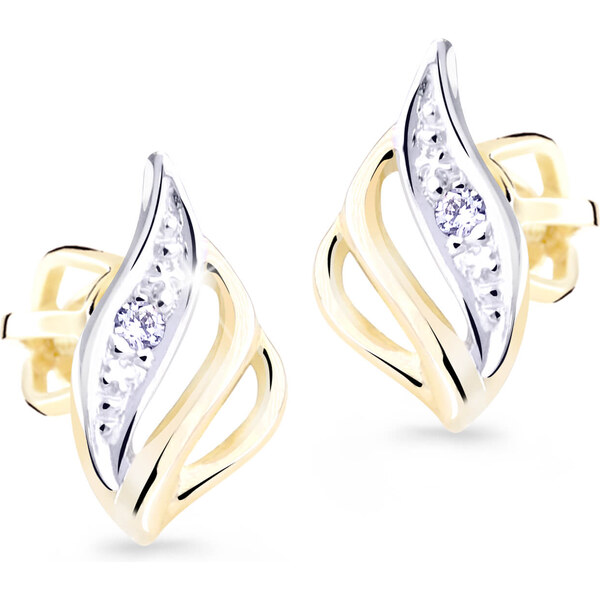 Cutie Jewellery Luxusné zlaté náušnice s trblietavými zirkónmi Z8024 66588441