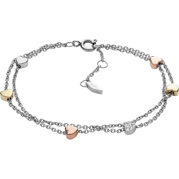 Fossil Romantický náramok so srdiečkami JF02854998 66579075