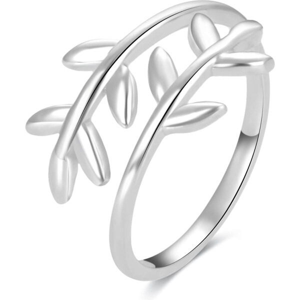 Beneto Strieborný prsteň na nohu s lístočkami AGGF496 66592803