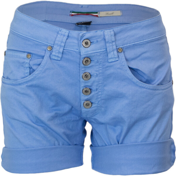Please Dámske modré kraťasy s gombíkmi 66472124