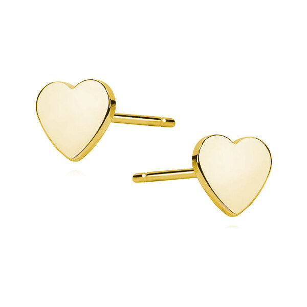 Olivie Strieborné náušnice ZLATÉ SRDCE 5302 25944778