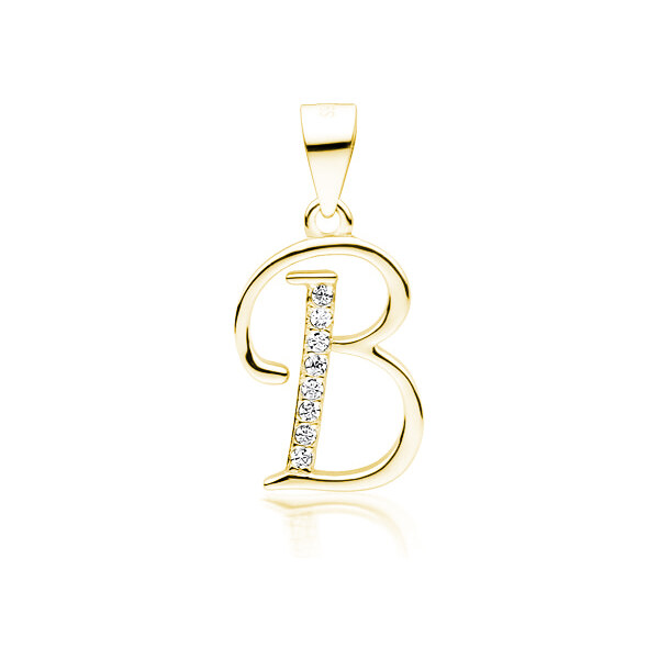 Olivie PÍSMENO B strieborný prívesok GOLD 5306 25944783