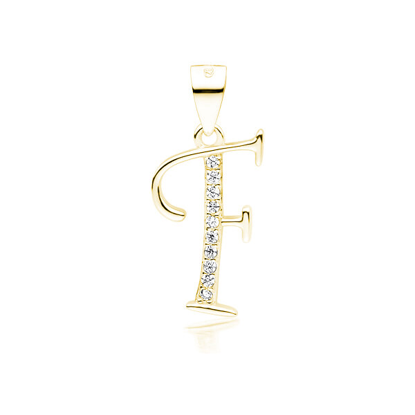 Olivie PÍSMENO F strieborný prívesok GOLD 5310 25944786