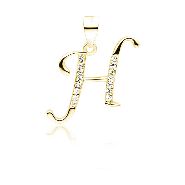 Olivie PÍSMENO H strieborný prívesok GOLD 5312 25944788