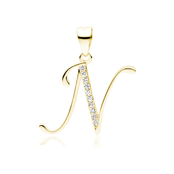 Olivie PÍSMENO N strieborný prívesok GOLD 5318 25944794