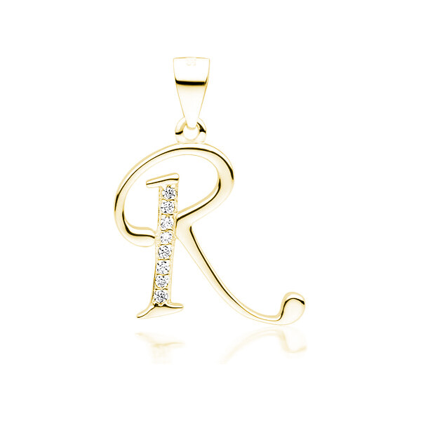 Olivie PÍSMENO R strieborný prívesok GOLD 5321 25944797