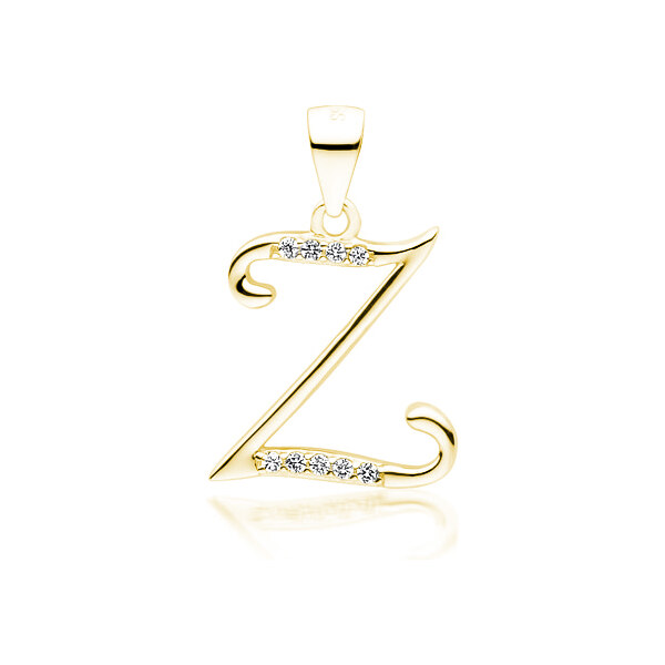 Olivie PÍSMENO Z strieborný prívesok GOLD 5326 25944802