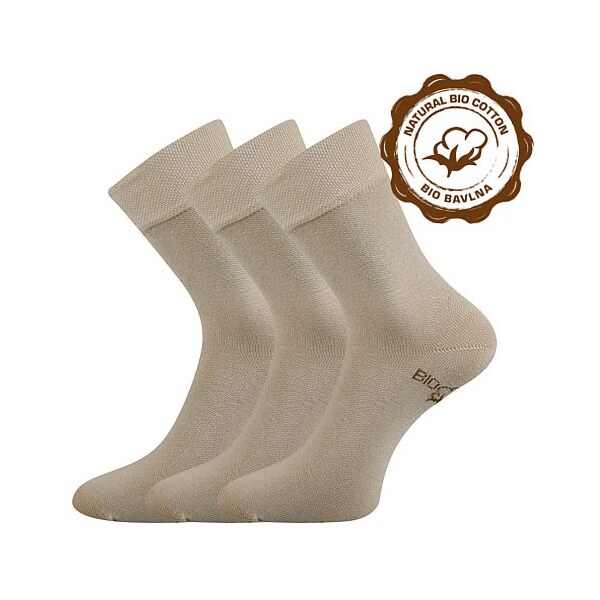 BIOBAN spoločenské BIO ponožky Lonka Běžová 39-42 3 páry 26251678