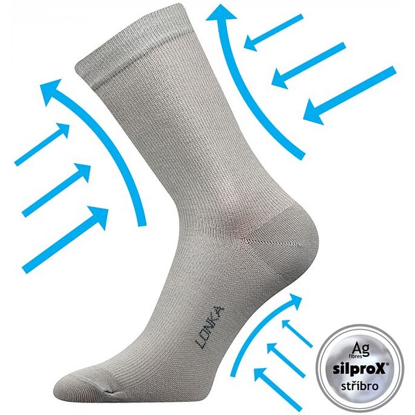 KOOPER kompresné ponožky Lonka Sv. sivá 35-38 1 pár 26458555