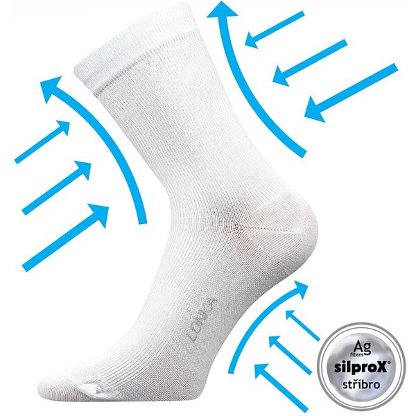 KOOPER kompresné ponožky Lonka Biela 35-38 1 pár 26251694