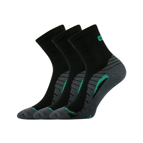 TRIM II froté športové ponožky Voxx Čierna 39-42 3 páry 42797341