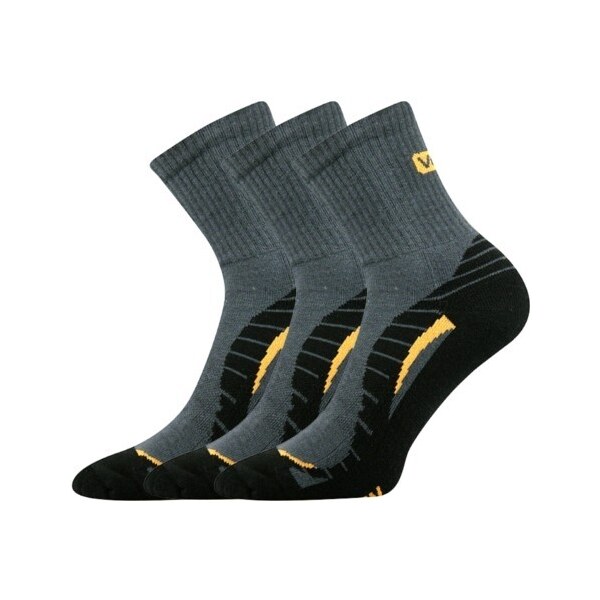 TRIM II froté športové ponožky Voxx Tm. sivá 39-42 3 páry 42797342