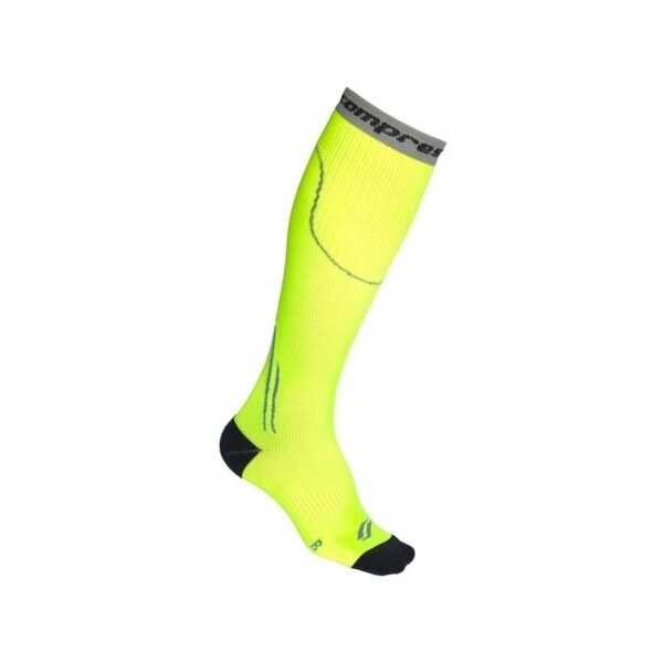 X-SHINE reflexné kompresný podkolienky COMPRESSOX Žltá / Sivá 35-38 1 26458633