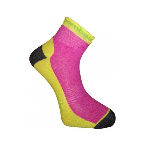 BX-2 FUN bambusové členkové ponožky BAMBOX Žltá / Ružová 43-46 1 pár 26458711