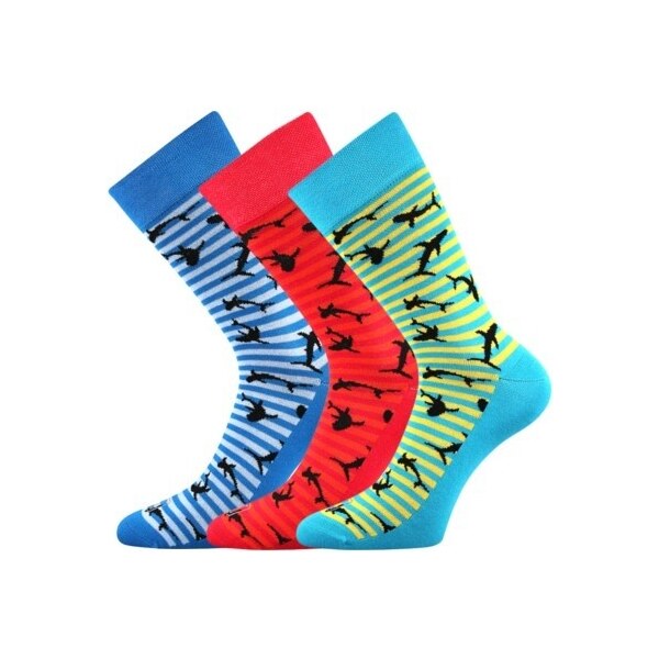 WEAREL 011 pánske ponožky farebné Lonkaa - ŽRALOCI 26251782