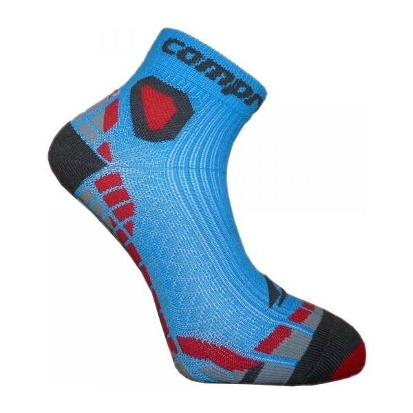 CSX-RUN funkčné športové ponožky COMPRESSOX Tyrkysová / Červená 39-42 63466950