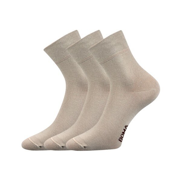 ZAZR zníženej hladké ponožky Boma Běžová 43-46 3 páry 32530280