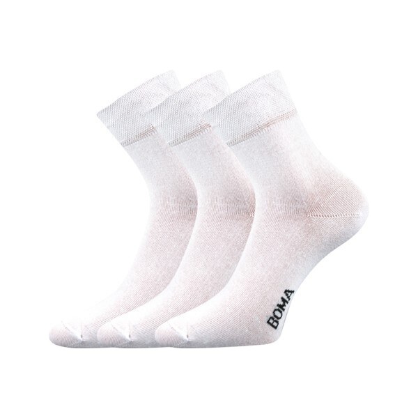 ZAZR zníženej hladké ponožky Boma Biela 39-42 3 páry 48954635
