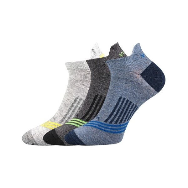 REX 12 športové členkové ponožky VoXX Mix farieb 39-42 3 páry 26251863