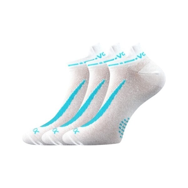 REX 10 športové členkové ponožky VoXX Biela 39-42 3 páry 26251864