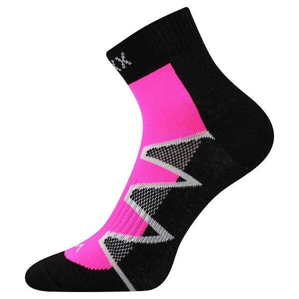 MONSA členkové športové ponožky VoXX Čierna / Ružová 39-42 3 páry 49900198